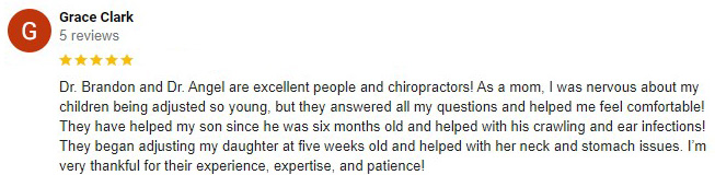 Chiropractic Signal Mountain TN Screenshot Testimonial Grace Clark