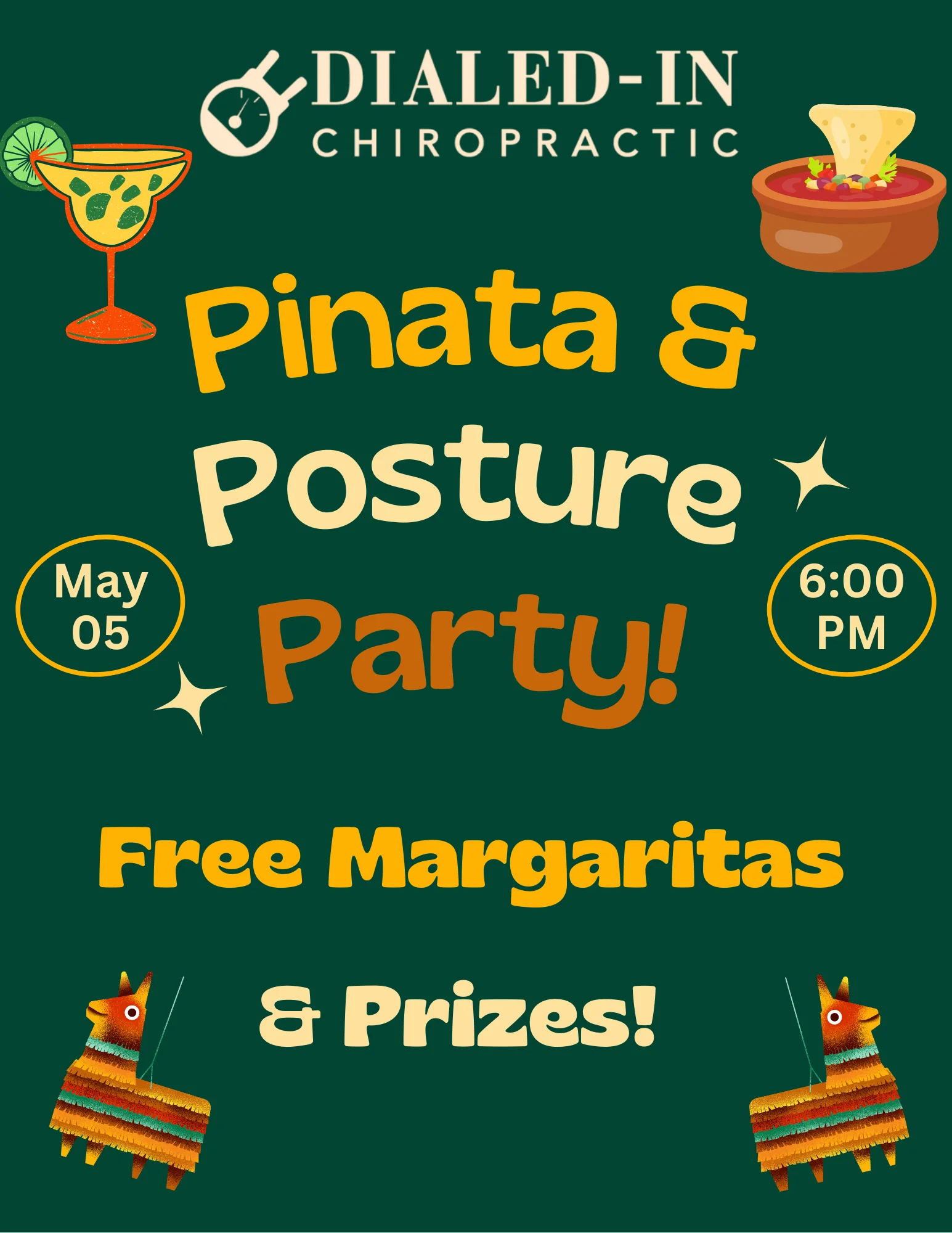 Dialed-In Chiropractic Pinata & Posture Party